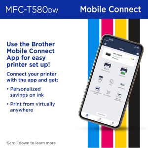 Alternative view of Brother INKvestment Tank 580 Wireless Color Inkjet All-in-One Printer