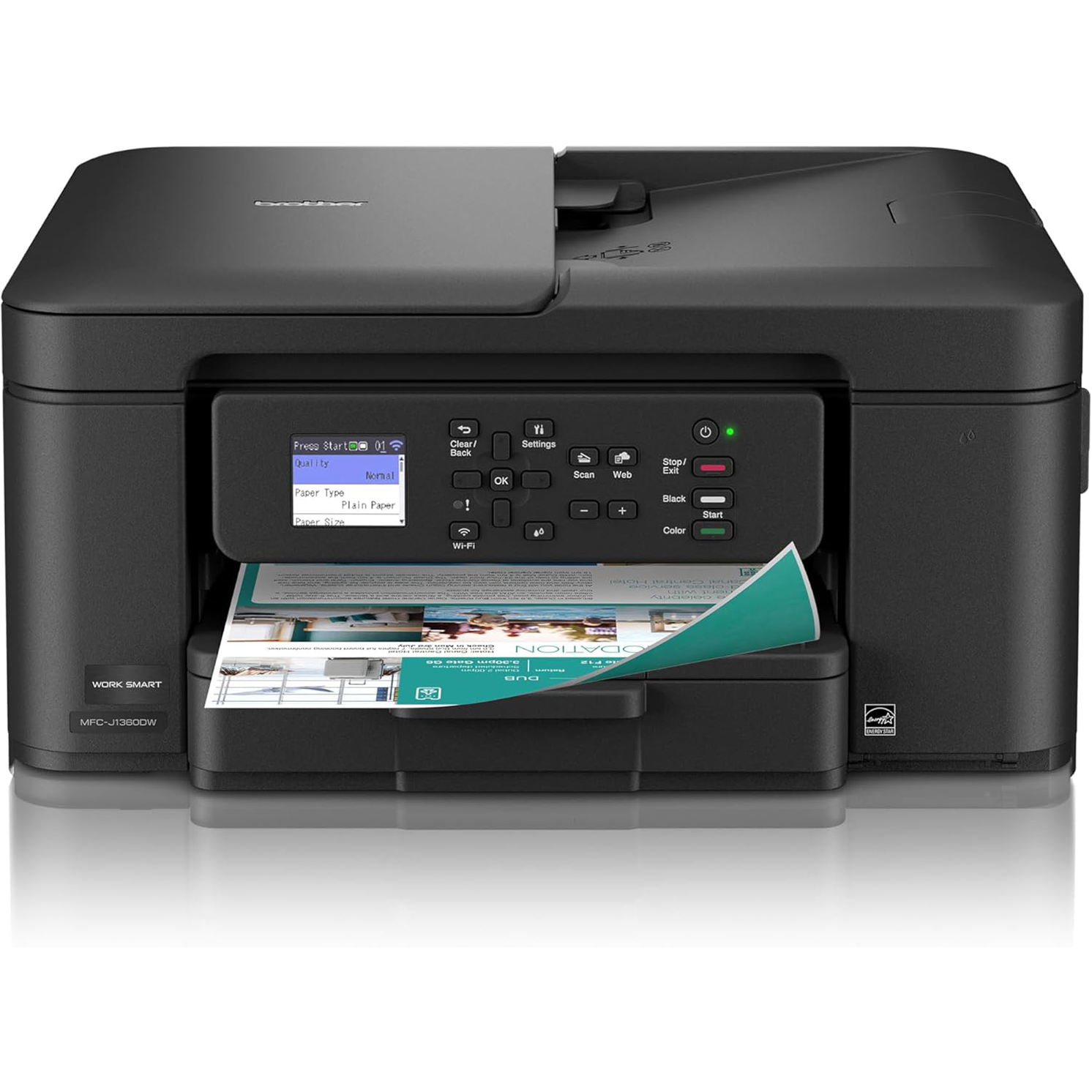Brother Work Smart 1360 Wireless Color Inkjet All-in-One Printer
