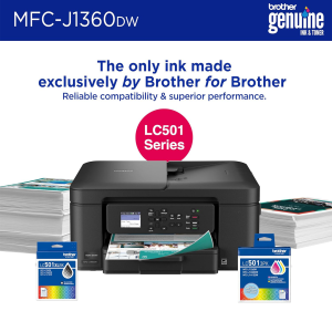 Brother Work Smart 1360 Wireless Color Inkjet All-in-One Printer