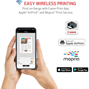 Canon PIXMA TR4720 All-in-One Wireless Printer, Home Use with Auto Document Feeder, Mobile Printing and Built-in Fax, Black
