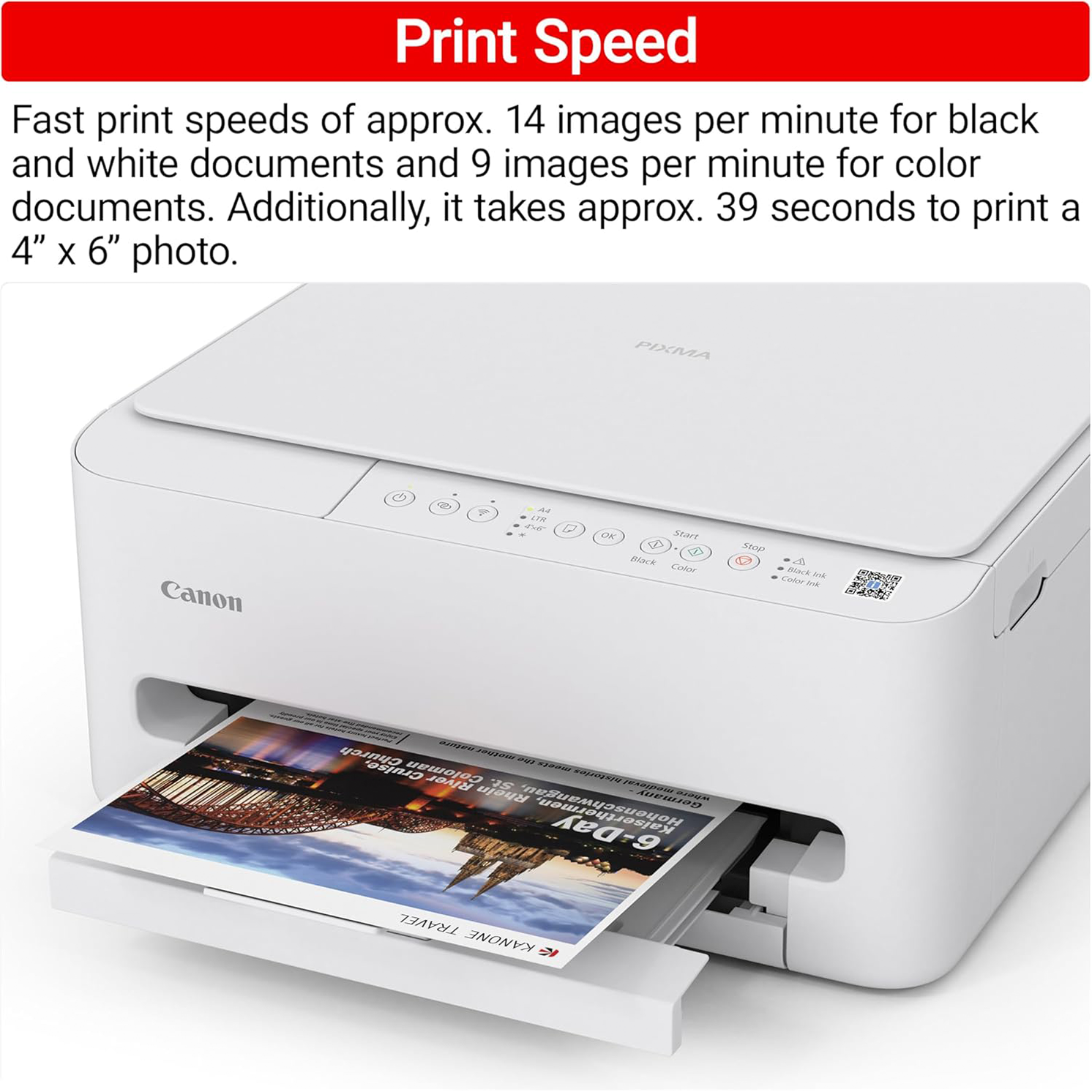 Canon PIXMA TS4320 Wireless Color Inkjet Printer for Duplex Printing - Image 7