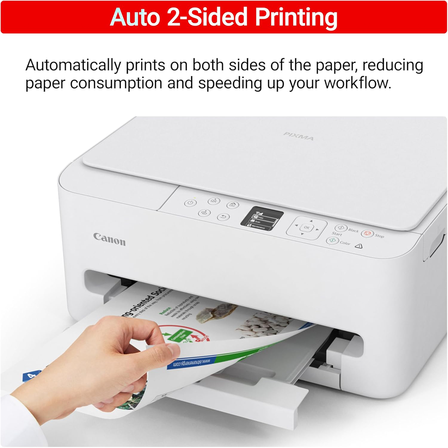 Canon PIXMA TS6520 Wireless Color Inkjet Printer Duplex Printing - Image 5